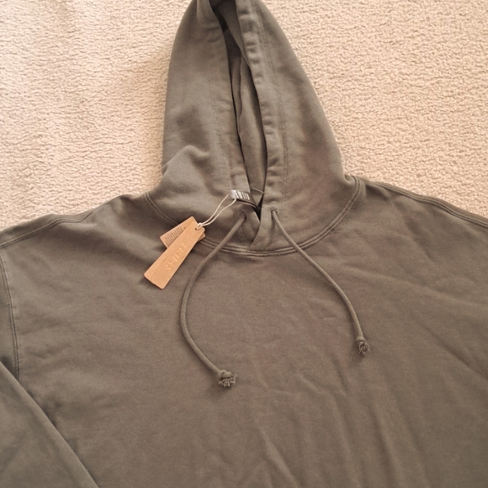 XLARGE SKIMS MENS MILITARY GREEN RELAXED HOODIE - Picture 5 of 10